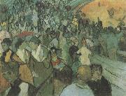 Vincent Van Gogh Spectators in the Arena at Arles (nn04) oil